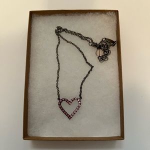 Sabika Pink Heart Necklace